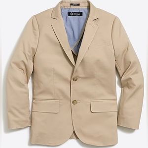 J.CREW Crewcuts Boys' Thompson suit in flex chino, Sandy Dune.